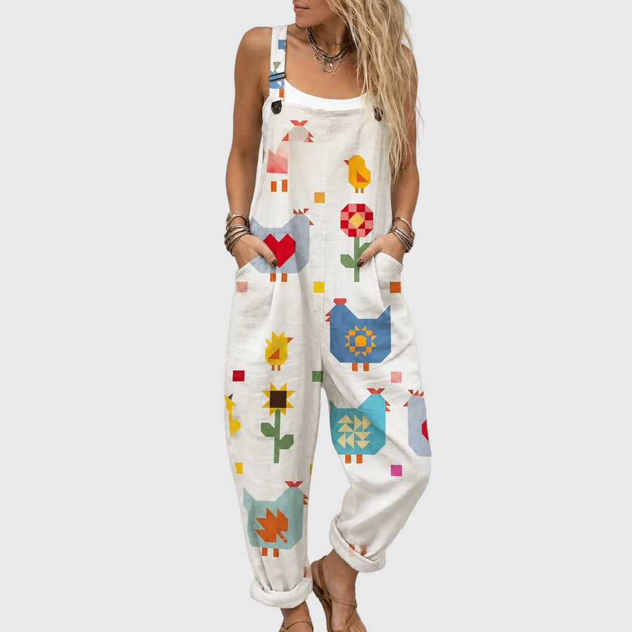 Combinaison Patchwork aux Petits Oiseaux