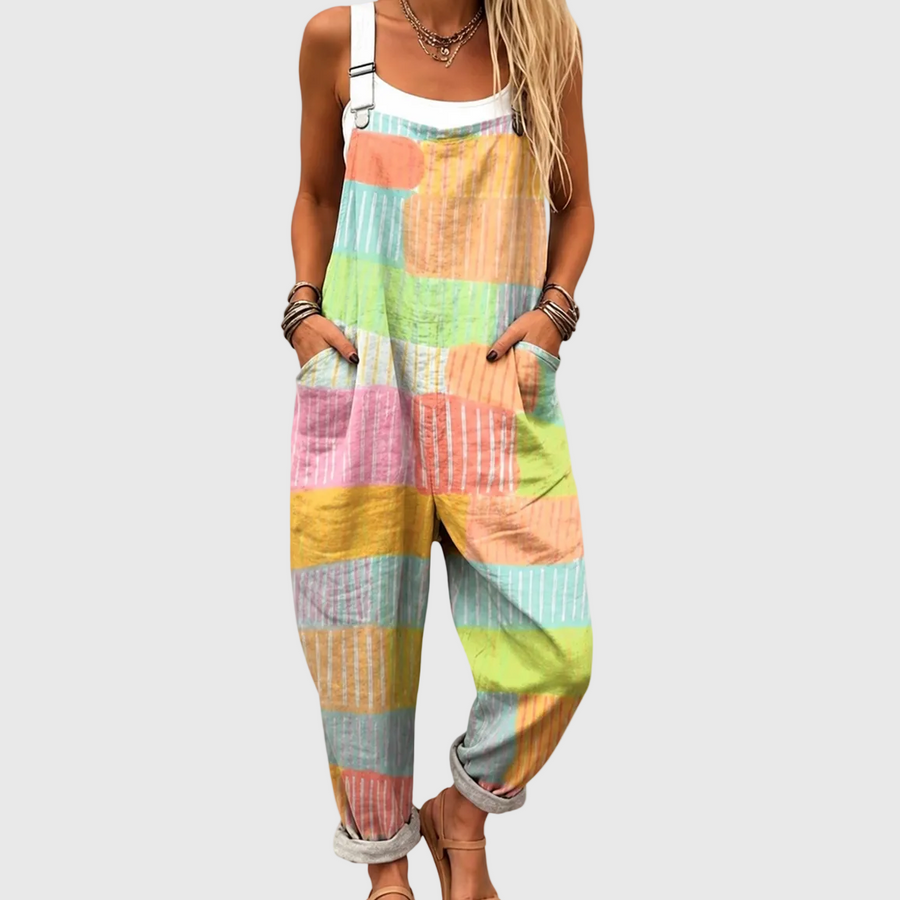 Salopette Patchwork Pastel Confortable