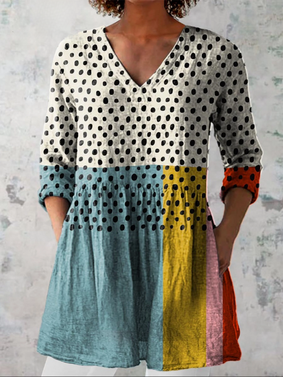 Capucine | Chemisier Long Col V