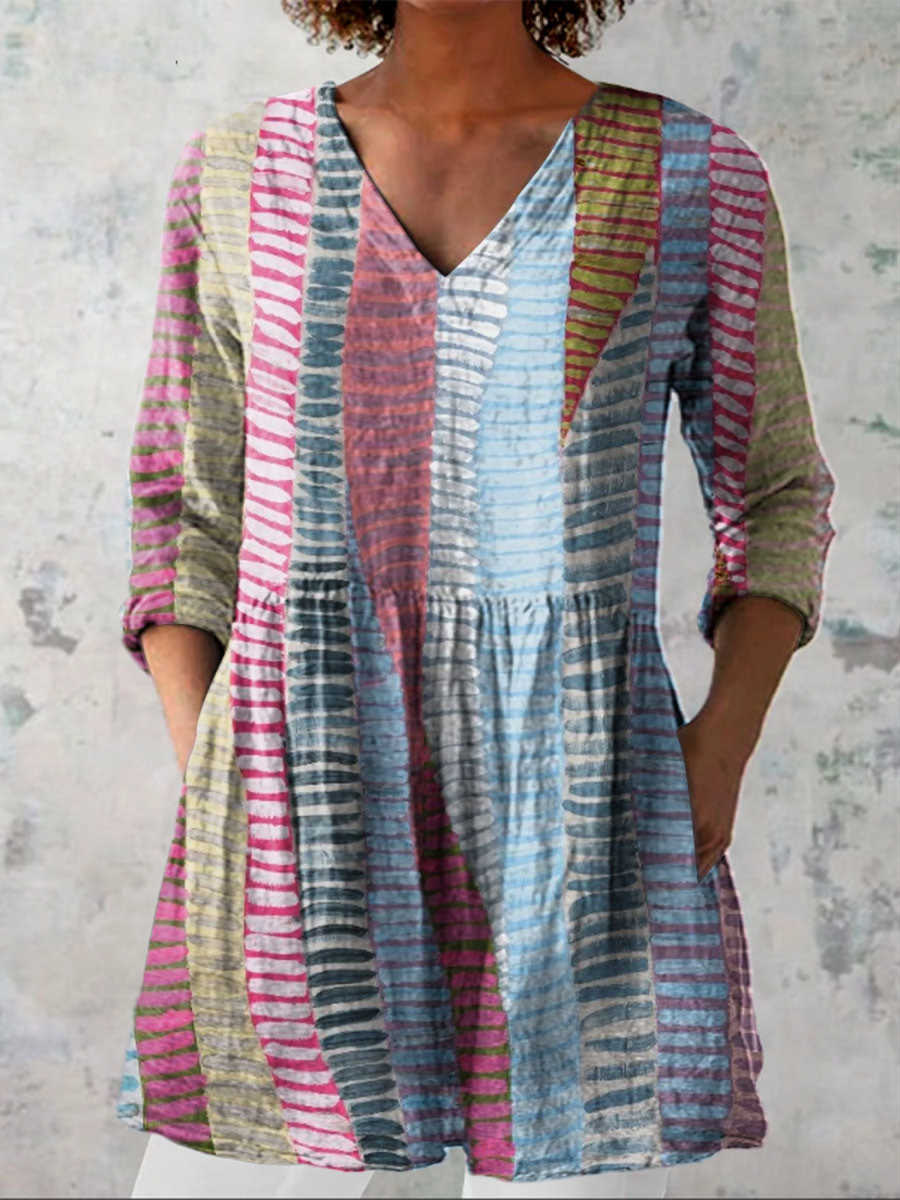 Heloise | Chemisier Long Col V