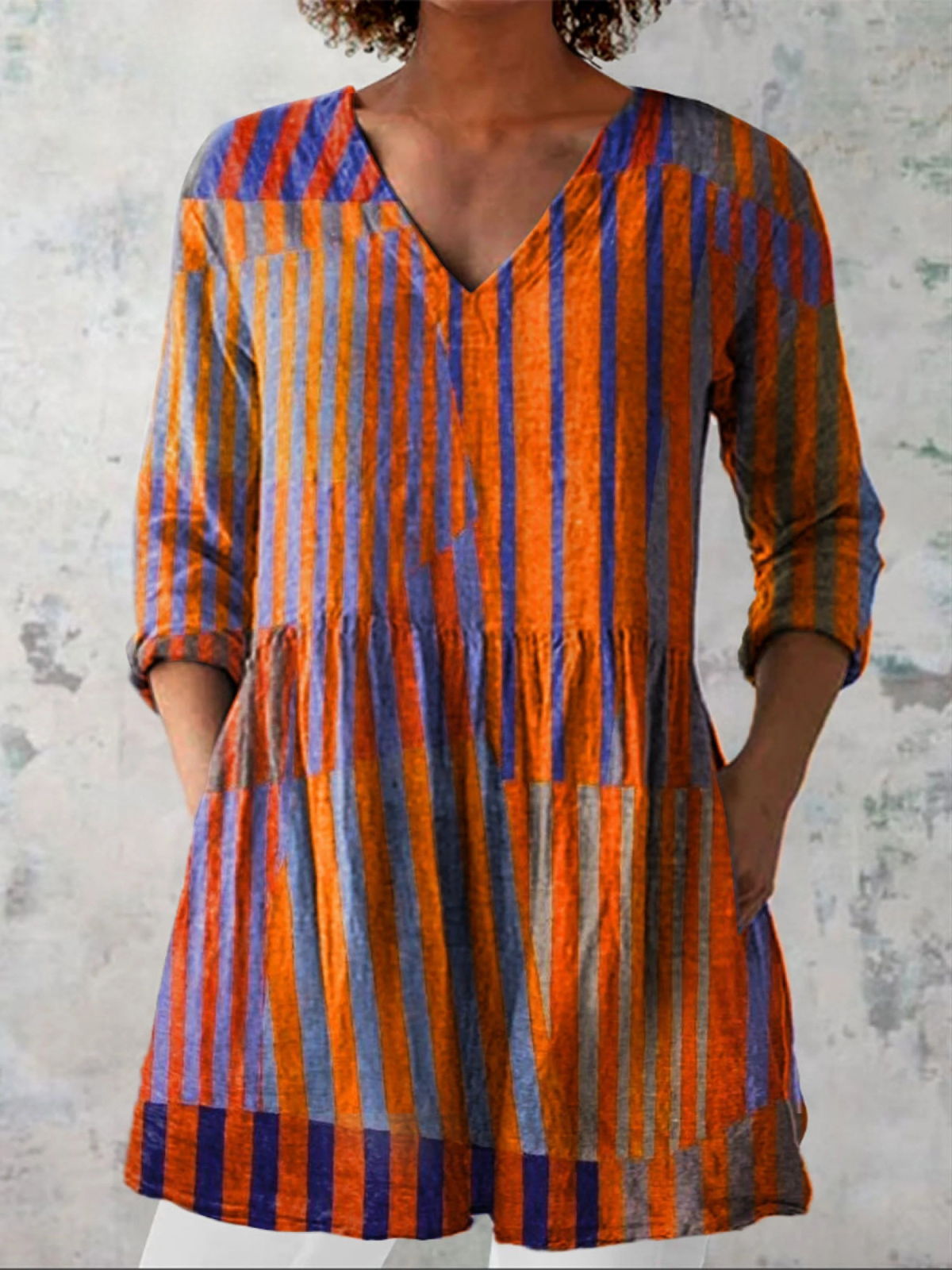 Noemie | Chemisier Long Col V