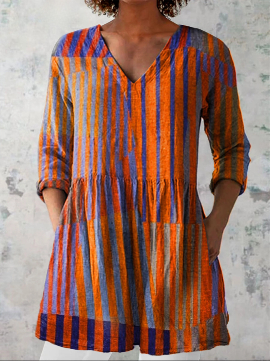 Noemie | Chemisier Long Col V