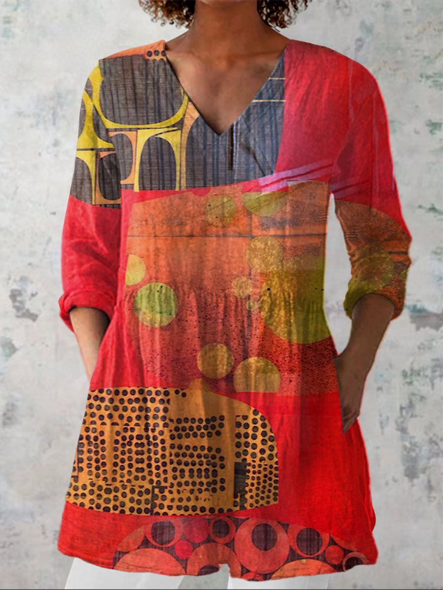Salome | Chemisier Long Col V
