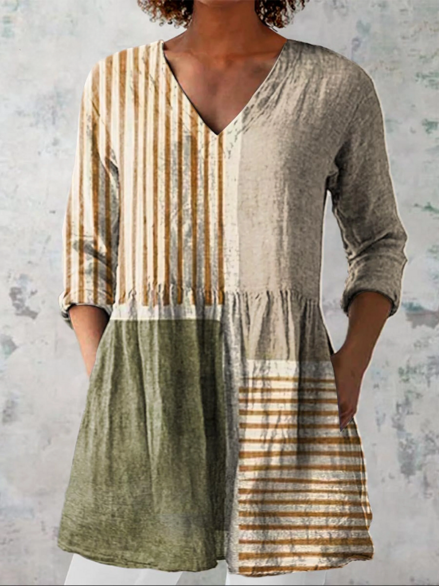 Solene | Chemisier Long Col V