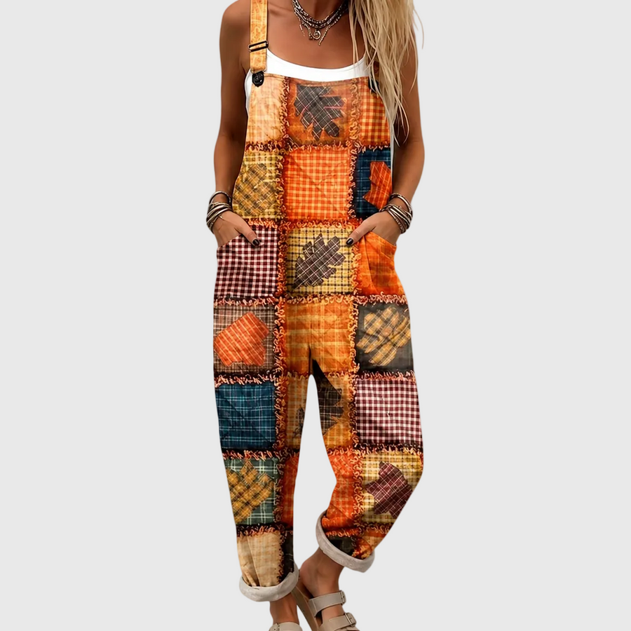 Salopette Rustique en Patchwork