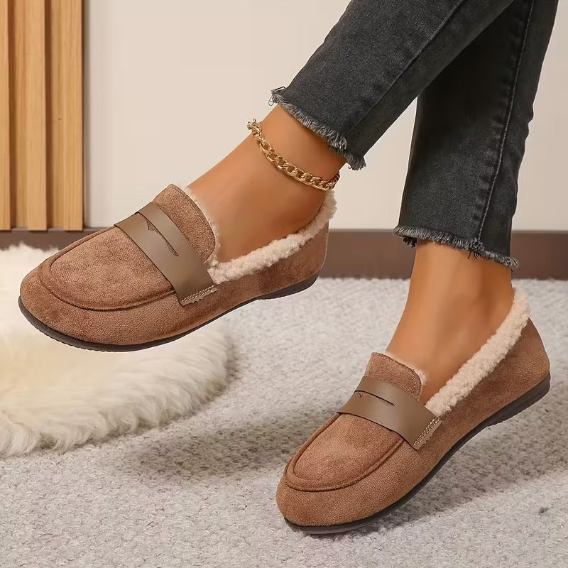 Mocassins d'hiver doublées de polaire
