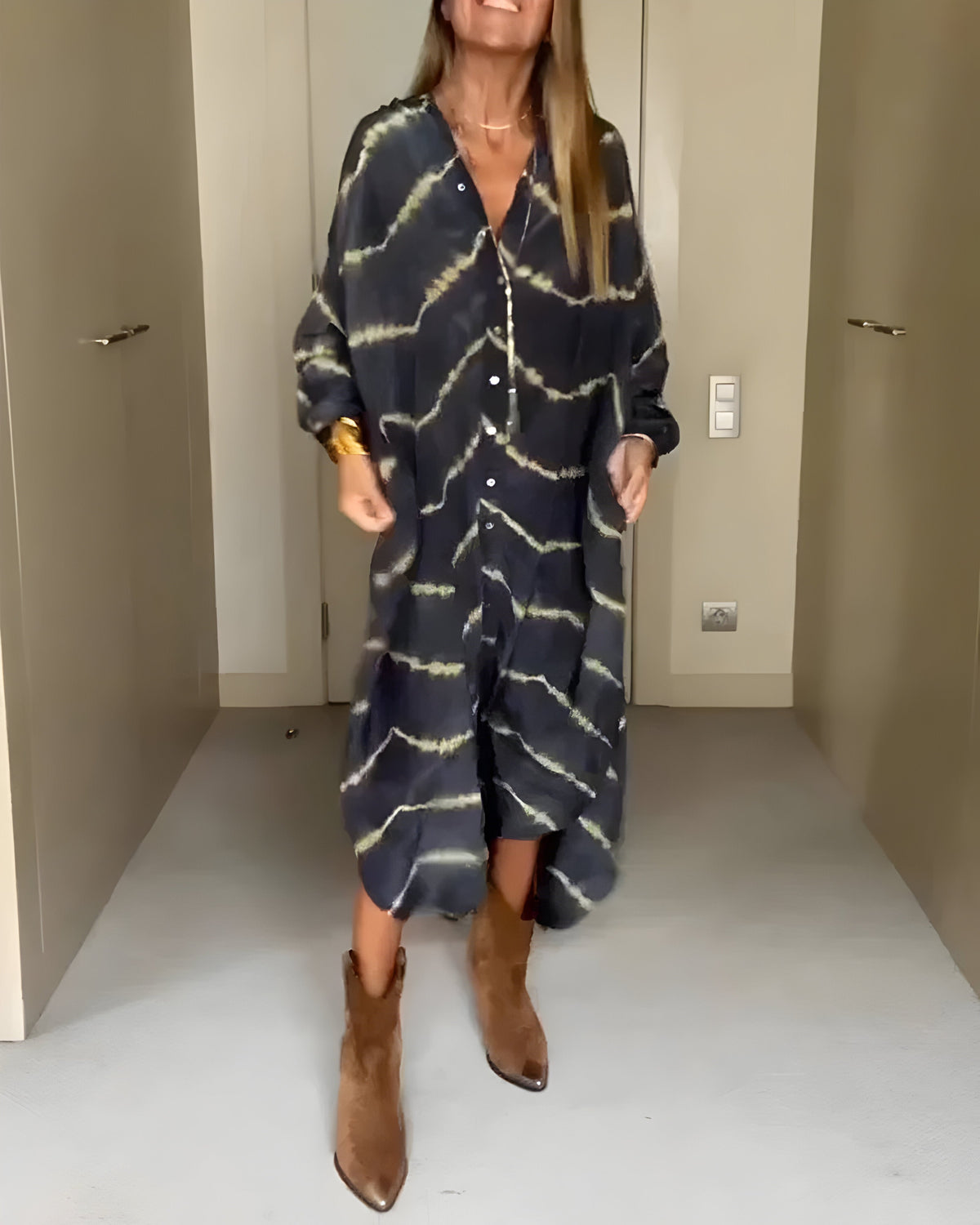 Julia™ | Robe Maxi Bohème Rayée