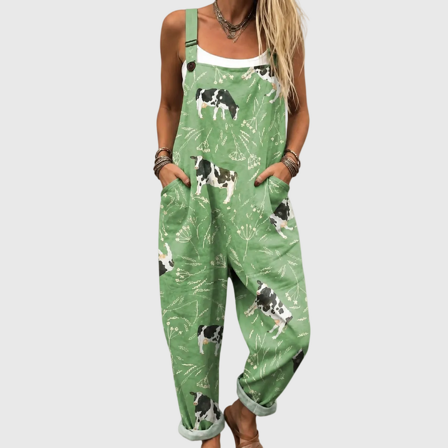 Combinaison Verte aux Vaches