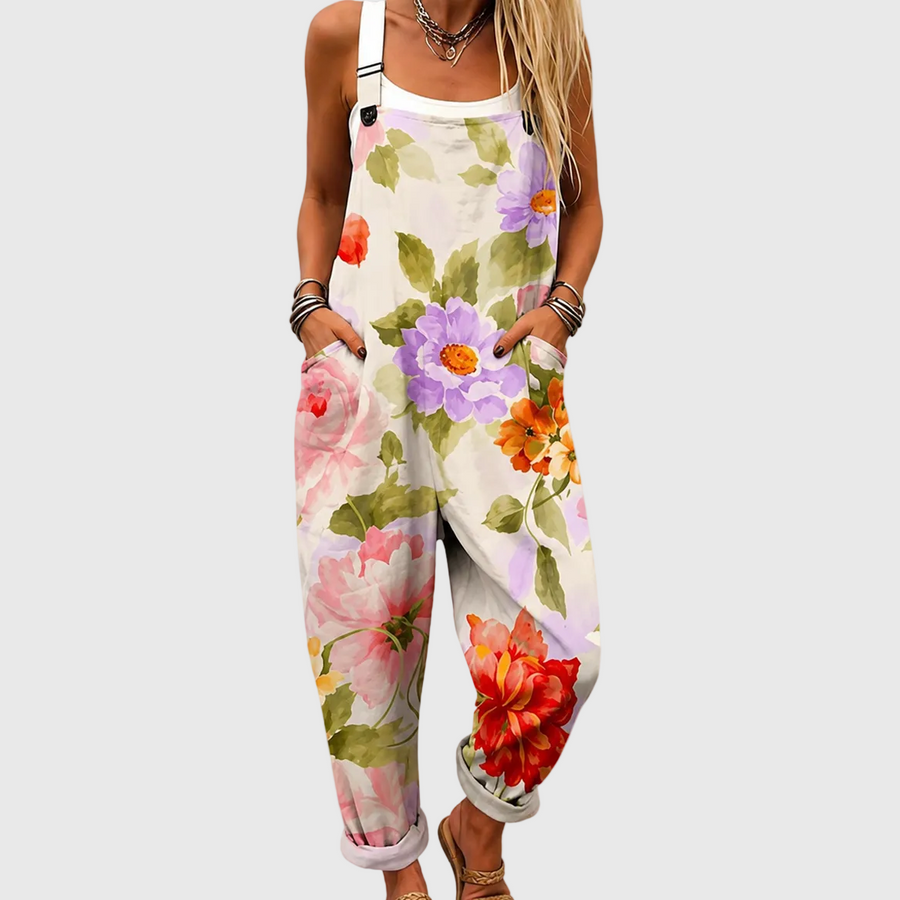 Salopette Florale Aquarelle
