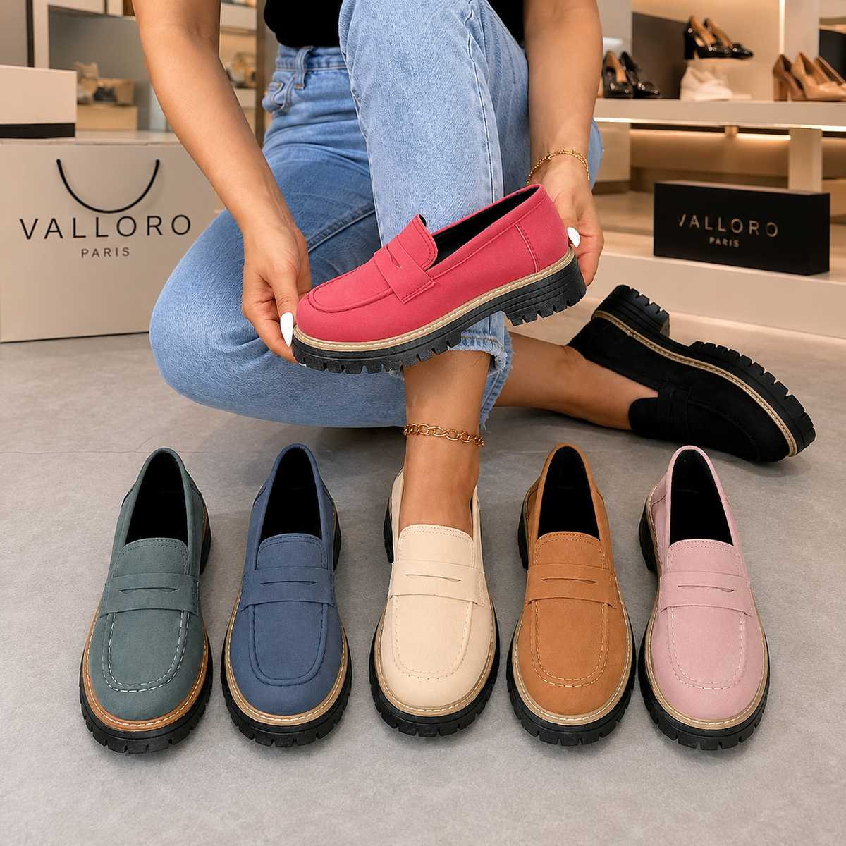 Mocassins Chunky pour Femme à Plateforme
