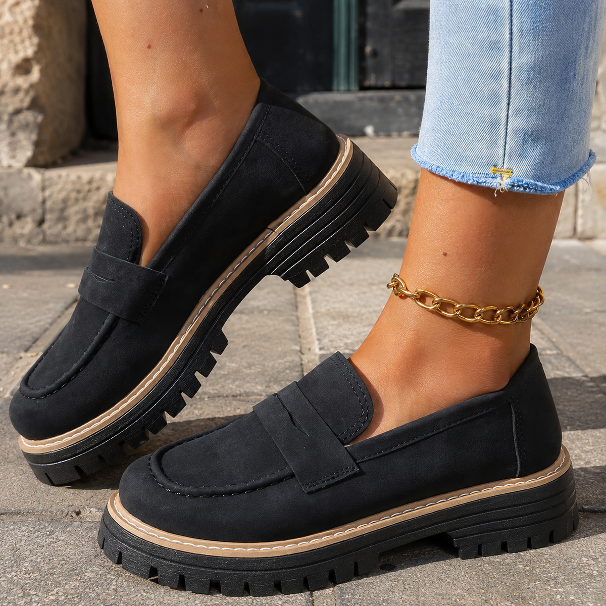 Mocassins Chunky pour Femme à Plateforme
