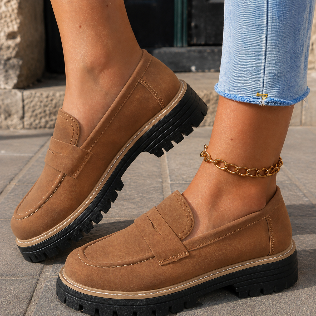 Mocassins Chunky pour Femme à Plateforme