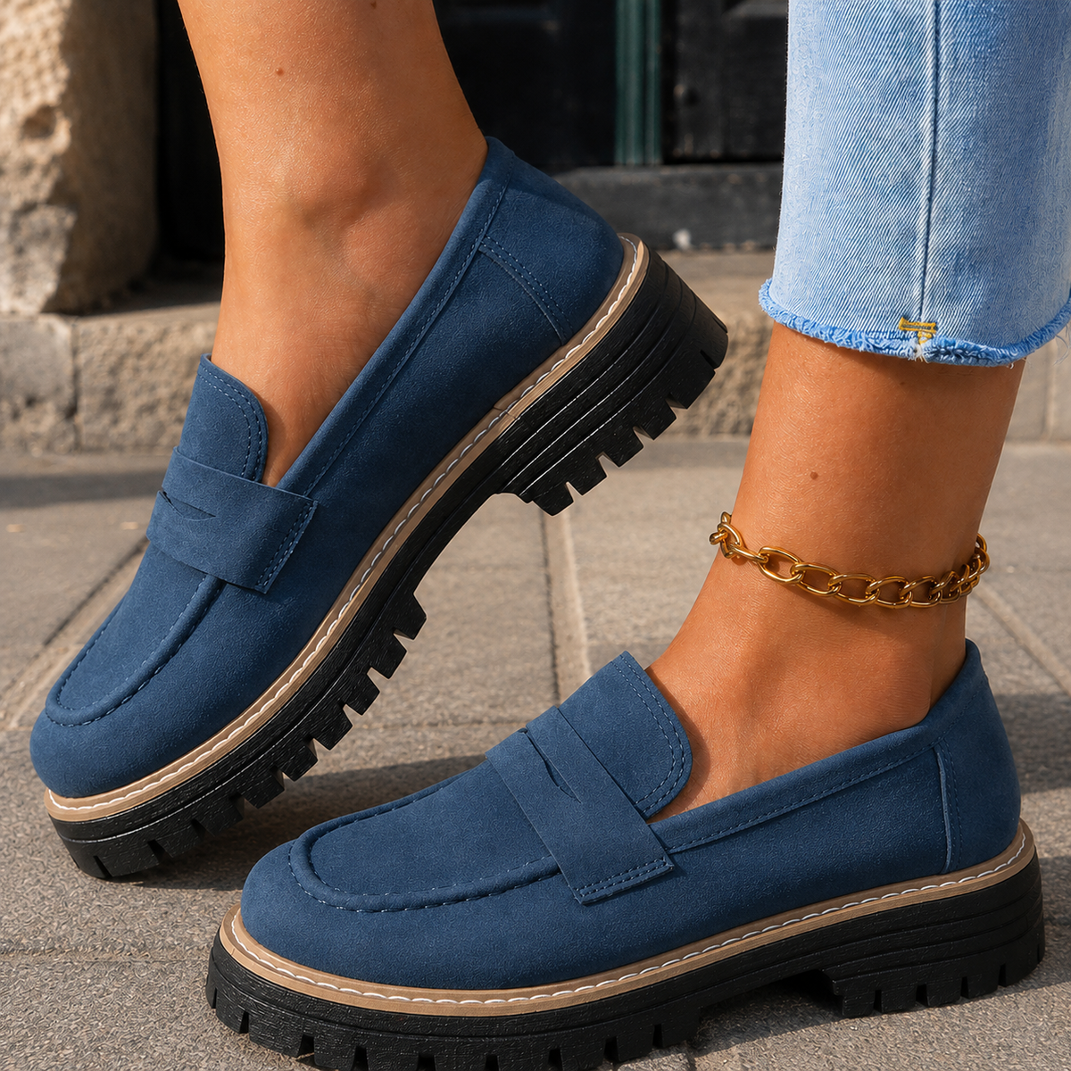 Mocassins Chunky pour Femme à Plateforme