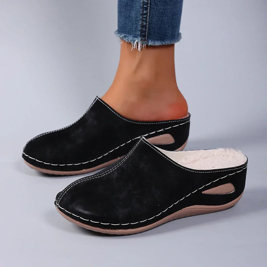 Élise™ | Pantoufles orthopédiques chaudes confort quotidien