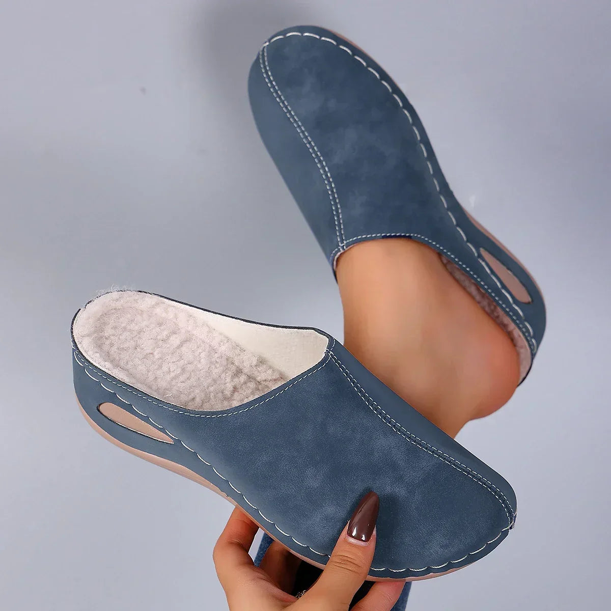 Élise™ | Pantoufles orthopédiques chaudes confort quotidien