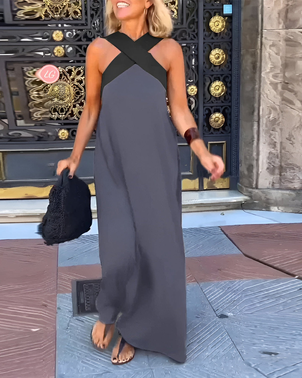 Amélie™ | Robe d'Été Élégante à Encolure Croisée